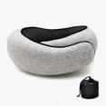 thumbnail image 4 of "Portable Memory Foam Travel Neck Pillow - Removable Washable Cover, Ultra-Soft Support for Airplane & Office Naps", 4 of 6