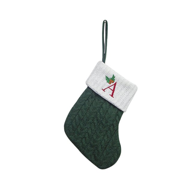 Birdeem Christmas Large Letters Christmas Stockings Cute Striped Christmas Tree Pendant Holiday Decorations