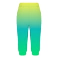 thumbnail image 4 of Yuyuzo Womens Capri Pants High Waisted Drawstring Sweatpants Running Gym Cropped Trousers with Pockets, 4 of 6