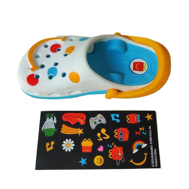McDonald's Mini Slipper Keychain Happy Meal Toys Figure Pendant French Fries Hamburger Modeling Pendant