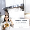 thumbnail image 3 of Pacific TruSteam SC88 30" Stainless Steel Range Hoods, 3 of 11