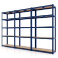 thumbnail image 1 of Costway Unité de Rayonnage de Garage Ajustable 3 Pcs 5 Niveaux avec Charge Max 2000 lbs pour Entrepôt Bleu, 1 of 9