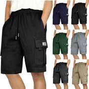 Men's Casual Elastic Waist Jeans Pants for Outdoor Work Spring Daily Wear Classic Mens Apparel | IhhxPro,Khaki 2XL