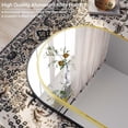 thumbnail image 4 of Eastvita Chic Arched Bathroom Mirror Wall-Mounted Vanity with Metal Frame/Modern Wraparound Design/Rust-Resistant Tempered Glass/Vertical Gold Finish, 4 of 6