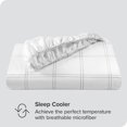 thumbnail image 5 of Bare Home Drap-Housse - Premium 1800 Collection - Poche Profonde - Ultra Doux, Résistant aux Plis - Très Grand Simple, Carreaux Modernes - Blanc/gris, 5 of 5