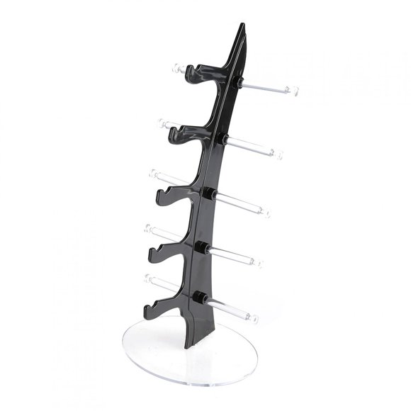 Peahefy Étagère à Lunettes, 5 Paires Étagère en Plastique pour Lunettes Support de Rangement pour Lunettes de Soleil