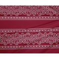 thumbnail image 4 of oneOone Tissu Polyester Lycra Carmin Rouge Floral Bandhani Fournitures de Courtepointe Tissu de Couture au Mètre 56 Pouces de Large, 4 of 4