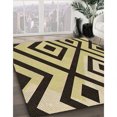 thumbnail image 3 of Ahgly Company Tapis d'Intérieur Lavable en Machine Carré Transitionnel Brun Chocolat, 4 Pieds Carré, 3 of 7