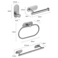 thumbnail image 2 of simhoa 4 Pieces Bathroom Hardware Set Drill Installation Fixtures Premium Material Brushed, 2 of 8