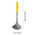 thumbnail image 3 of Oleegame 2PC Kitchen Utensils Set New Two Color All Pack Silicone Soup Spoon Colander Non Stick Pot Spatula Home Cooking Kitchenware Set, 3 of 4