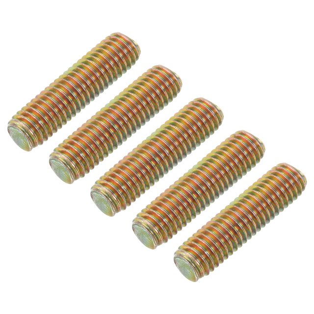 Uxcell Lot de 30 Tige Entièrement Filetée, M8-1.25x30mm Vis à Long Filetage en Acier au Carbone