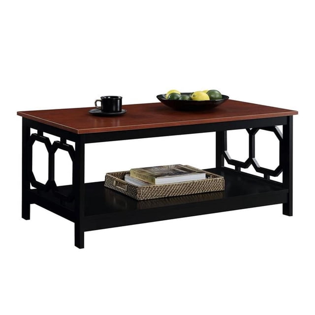 Convenience Concepts Omega Table Basse, Fini Bois Cerisier et Noir