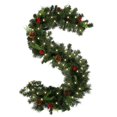 thumbnail image 3 of Pre-Lit Christmas Garlands LED Light Illuminated  Wreaths with Pinecones 1.8m 30LED, 3 of 8