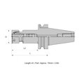 thumbnail image 1 of Greensen Collier Support d'Outils Chuck, Support d'Outils CNC Haute Précision Résistant à la Pression pour Fraisage Tour Chuck BT40ER2070, 1 of 8