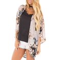 thumbnail image 1 of Nouveaux Cardigans Kimono Floraux pour Femmes Décontractés Ouverts devant, 1 of 2