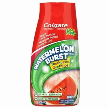 Colgate Gel Liquide 2-en-1 Dentifrice à la Melon D\'eau pour Enfants et Rince-Bouche, 100 ml