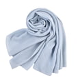 thumbnail image 1 of Youkk Classic And Fashionable Solid Color Scarf For Women Any Occasion R Single Color And Pleated Scarf light blue, 1 of 6
