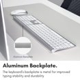 thumbnail image 2 of Macally Premium Bluetooth Keyboard and Mouse for Mac | Compatible Apple Wireless Keyboard and Mouse Combo (110 Keys Multi-Device Rechargeable) Keyboard Mouse for MacBook Pro/Air and iMac, 2 of 7