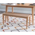 thumbnail image 2 of Pemberly Row Banc Moderne en Bois/corde Naturelle de 18 Pouces en Brun Naturel, 2 of 9