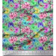 thumbnail image 1 of Soimoi Poly Georgette Fabric Biscuit Food Printed Fabric 1 Yard 52 Inch Wide, 1 of 3