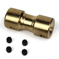 thumbnail image 1 of FlyFlise 4-6mm Brass Motor Copper Shaft Coupling Coupler Connector Sleeve Adapter, 1 of 8