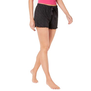 Ande Whisperluxe Shorts de Pyjama Gaufrés (Noir, TG)