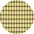 thumbnail image 1 of Ahgly Company Machine Washable Indoor Round Transitional Mustard Yellow Area Rugs, 7' Round, 1 of 7