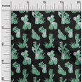 thumbnail image 2 of oneOone Velvet Black Fabric Cactus Craft Projects Decor Fabric Printed By The Yard 58 Inch Wide, 2 of 5