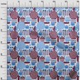thumbnail image 3 of oneOone Polyester Spandex Medium Blue Fabric Beach Craft Projects Decor Fabric Printed By The Yard 56 Inch Wide, 3 of 4