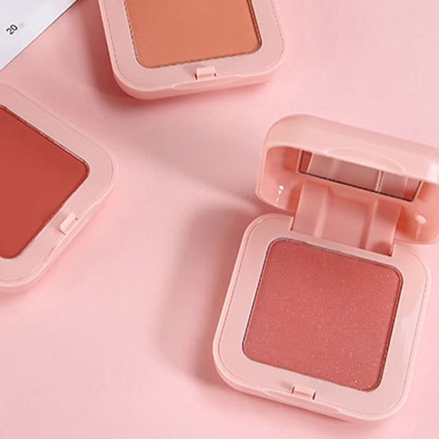 Face Blusher Face Blusher Natural Fine Powder Long Lasting Pink Case Cute Face Blush Powder With Brush For Women