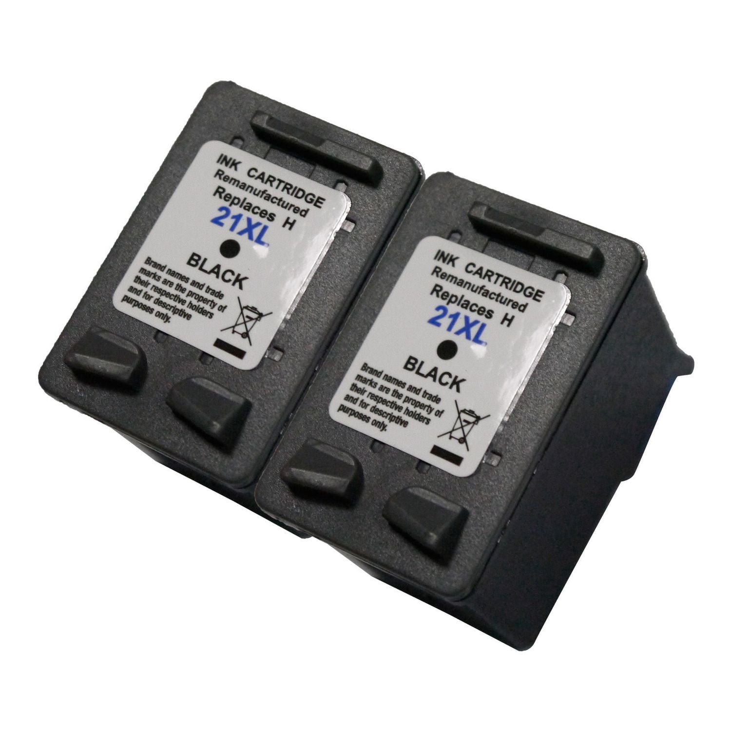 L-ink HP 21 Pack de 2 Cartouches à Jet d'encres Noir Compatible (C9351AN)