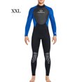 thumbnail image 2 of QualitChoice Combinaison de Plongée Haute Efficacité à Manches Longues, Maillot de Bain Doux pour la Peau, Col Ras du Cou Classique, Structure Composite à Trois Couches, Combinaison de Plongée Homme Bleu TTG, 2 of 6