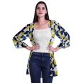 thumbnail image 1 of Moomaya Printed Georgette Shrug Ruffled Back Drop Hem Beach Cover Up For Women, 1 of 5