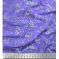 thumbnail image 1 of Soimoi Red Moss Georgette Fabric Fruits Print Fabric by Yard 42 Inch Wide, 1 of 3