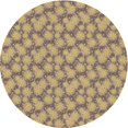 thumbnail image 1 of Ahgly Company Machine Washable Indoor Round Transitional Brown Area Rugs, 4' Round, 1 of 7