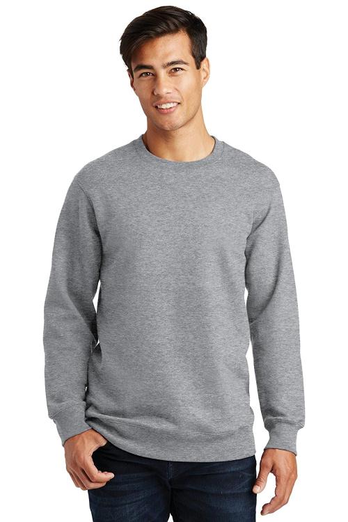 Port 1153745 Fan Favorite Fleece Crewneck Sweatshirt, Athletic Heather - Extra Large