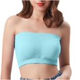 thumbnail image 1 of Birdeem Bras for Women Womens Top Top Line Bra with Chest Pad Solid Color Bra without Wire Wrap, 1 of 1