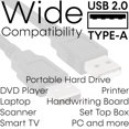 thumbnail image 3 of CHUANK - USB Cable 3ft A to A Male High-Speed 480 Mbps Cable Data Transfer Hard Drive Enclosures Modems Printers Cameras, 3 of 3