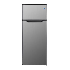 Danby DPF074B2BSLDB-6 7.4 cu. ft. Apartment Size Fridge Top Mount in Stainless Steel