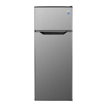 Danby DPF074B2BSLDB-6 7.4 cu. ft. Apartment Size Fridge Top Mount in Stainless Steel