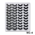 thumbnail image 1 of False Eyelashes Faux Mink Lashes 20 Pairs Long Dramatic Fluffy Volume Natural Fake Eyelashes Value Pack MC-4, 1 of 5
