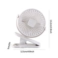 thumbnail image 2 of Meitianfacai Fan Of The Clip 6 Inch, Small Fan With 3 Speeds With A Strong Fl OW Of USB Mini Mute Clip Fan, 2 of 6