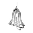 thumbnail image 1 of Christmas Spinning Silver Metal Ornament Bell - Set of 12, 1 of 3