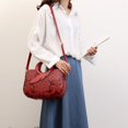 thumbnail image 2 of LinYooLi Sacs à Bandoulière pour Femmes Haute Qualité Style Chinois Classique Sac à Main de Luxe en Cuir Véritable Vintage Rétro, 2 of 6