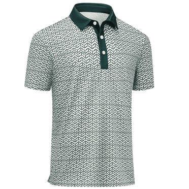 Performance Polo Shirts for Men, Casual Outdoor Sports Golf Tops Green XL