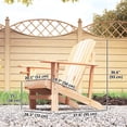 thumbnail image 3 of Outsunny Classic Adirondack Chair with Cup Holder for Backyard Natural, 3 of 10