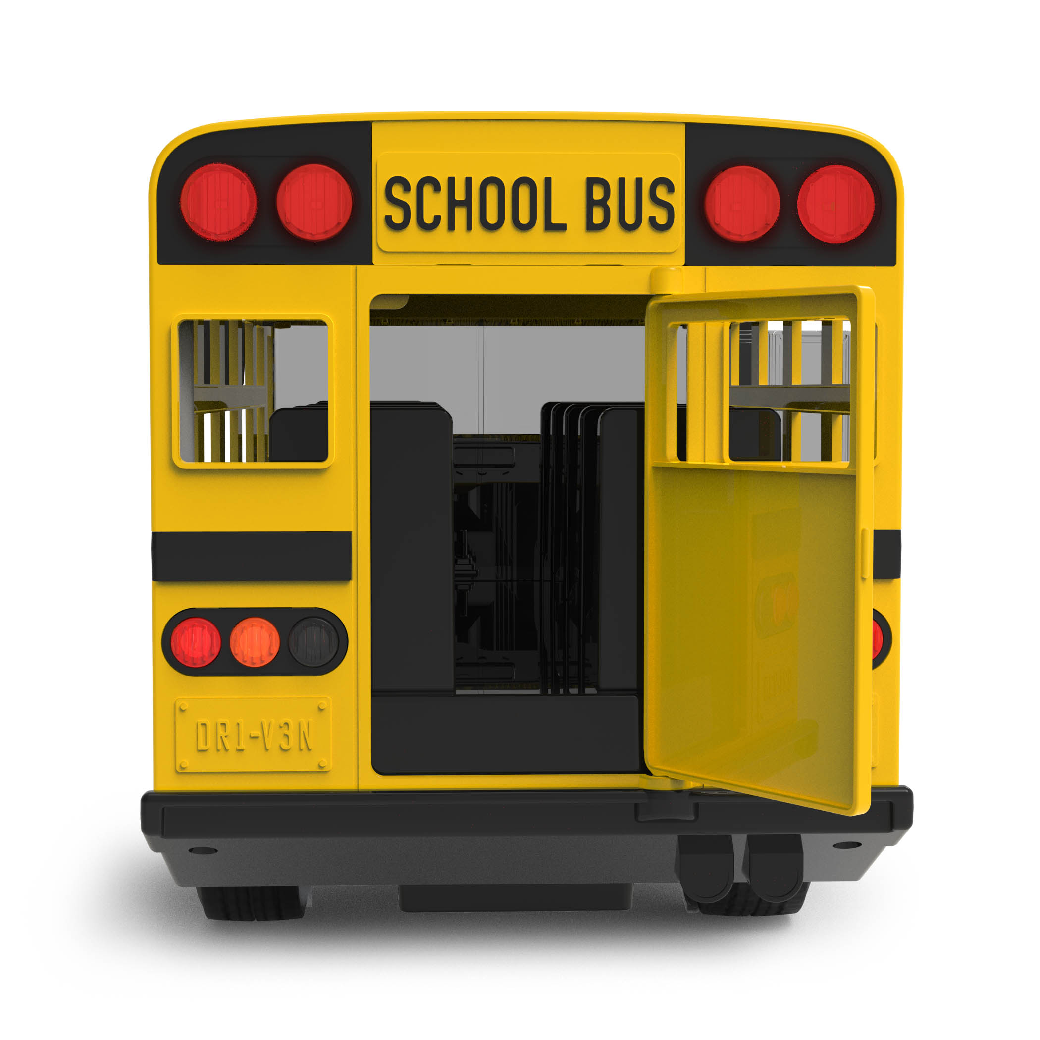 Autobus scolaire standard DRIVEN par Battat, grand autobus scolaire jouet jaune pour les enfants de 3 ans et plus