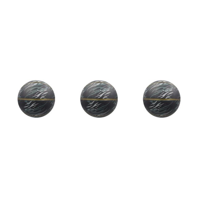 Transemion Good Hand Feeling Waterproof Basketball For Outdoor Games -proof Black- size 5 3Set