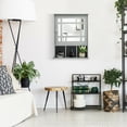 thumbnail image 4 of Gymax Wall Mount Mirrored Medicine Cabinet with Adjustable Shelf, Grey, 4 of 10