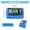 thumbnail image 4 of 10A 20A 30A Solar Charge Controller 12V 24V Solar Panel PV Controller 50VDC ,Easy to Operate, 4 of 6
